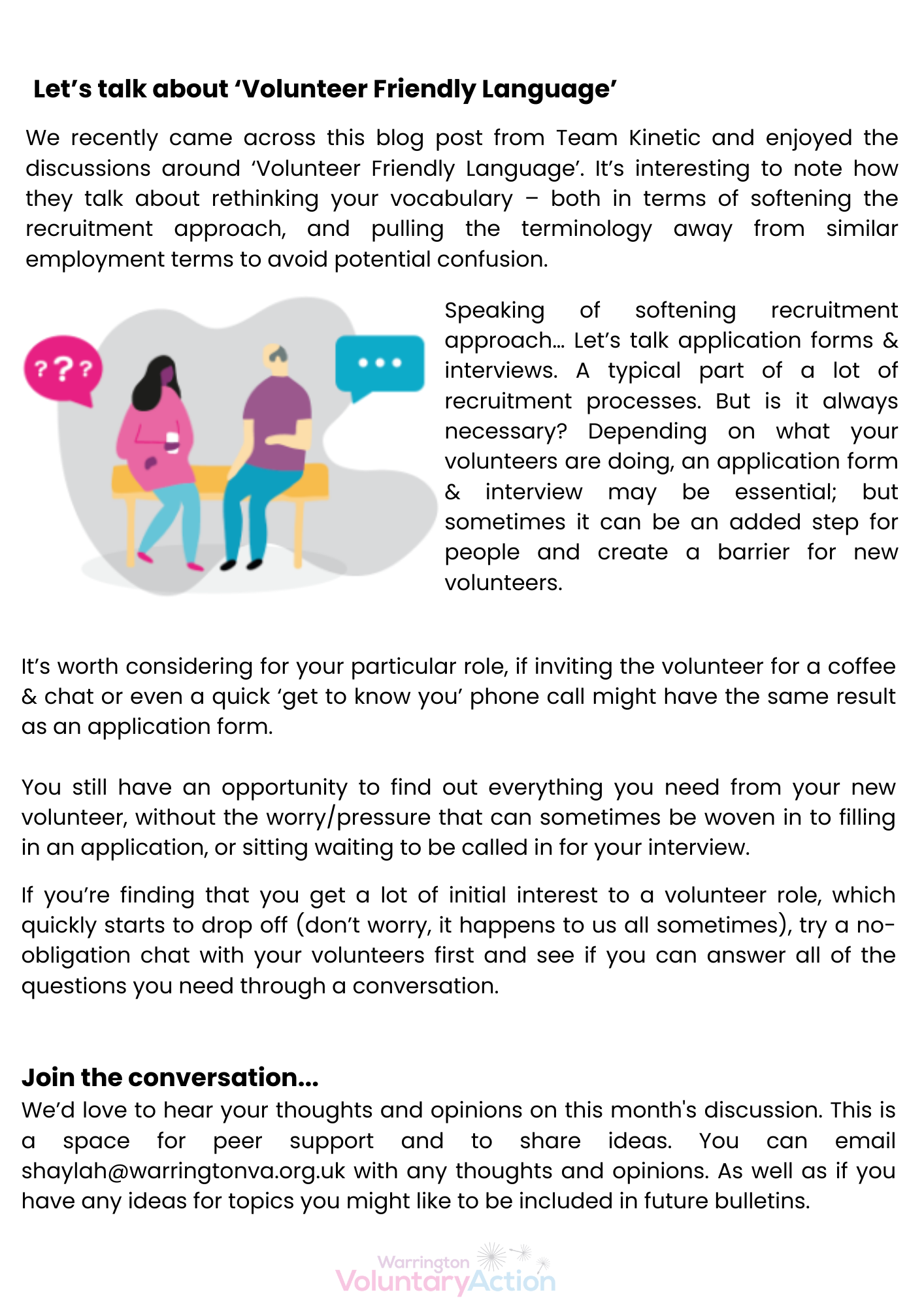 volunteer-coordinator-community-january-warrington-voluntary-action